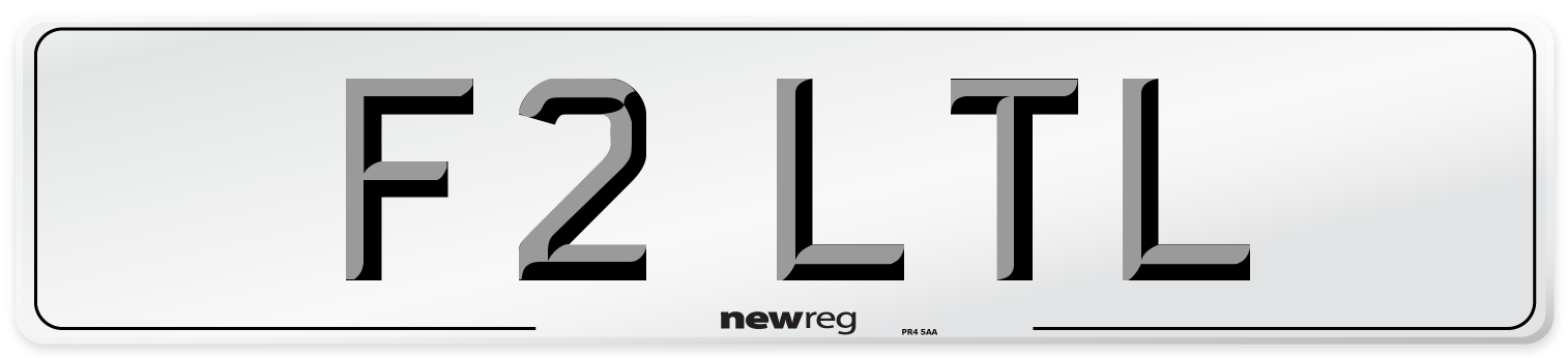 F2 LTL Number Plate from New Reg